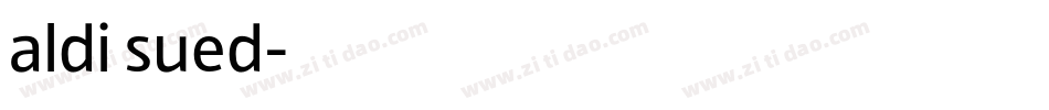 aldi sued字体转换
